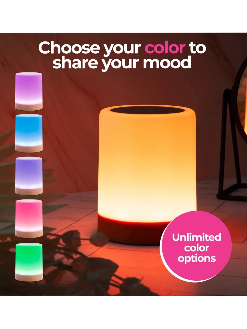 NEW • LuvLink Long Distance Friendship Lamps 2pc Pair